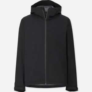 UNIQLO Blocktech Rain Coat Jacket Parka (Black)